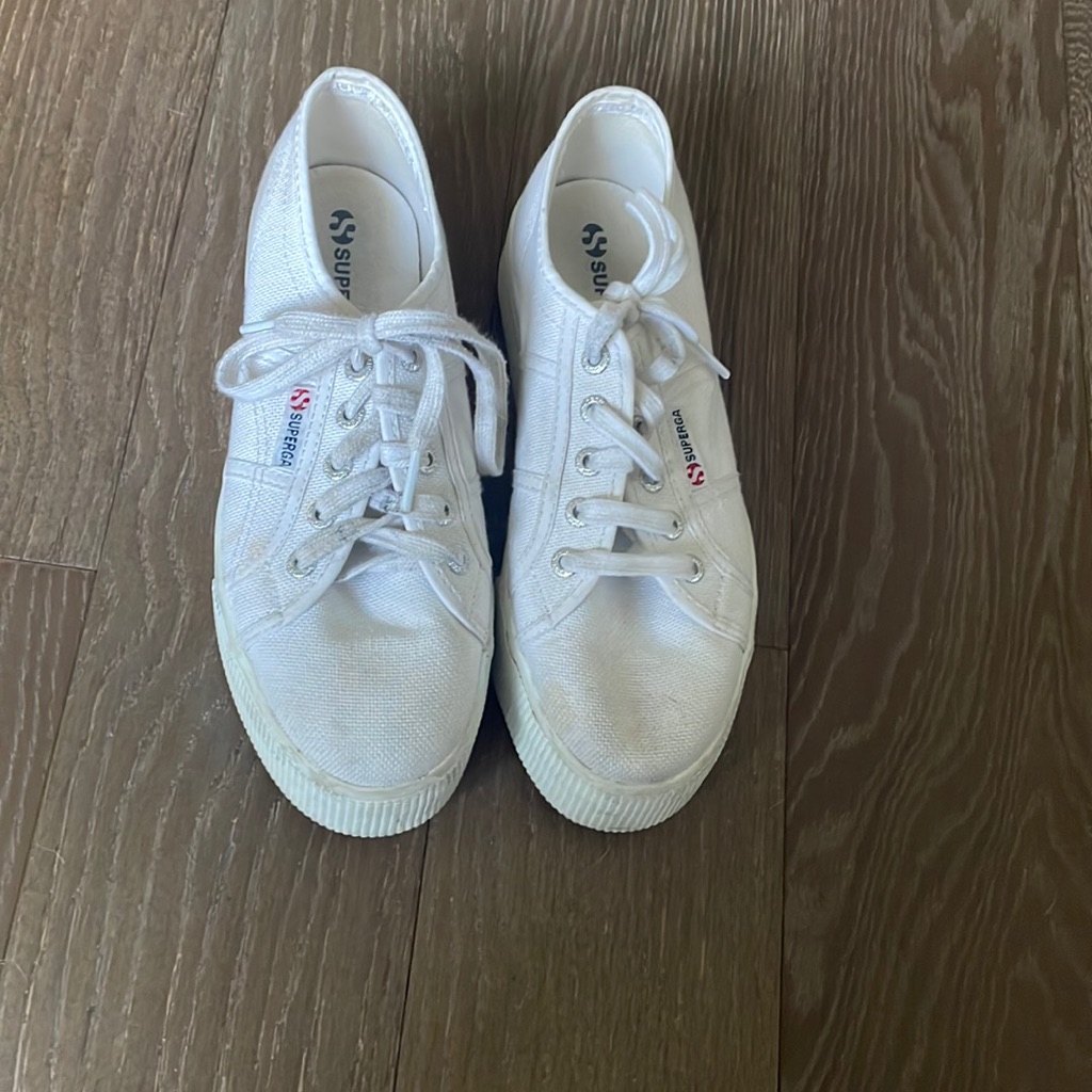 White Platformed Supergas
